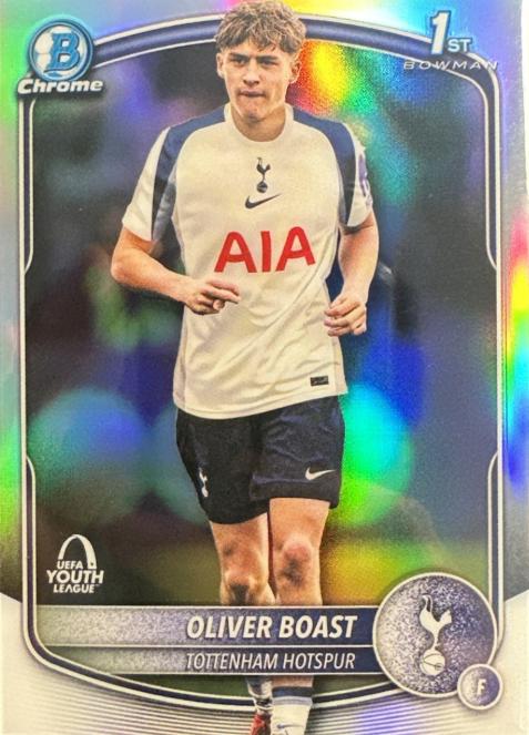 2025 Topps Chrome UEFA Bowman Youth League Oliver Boast #BU-OB card