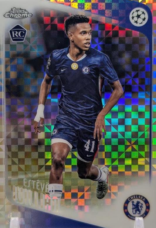 2025 Topps Chrome UEFA Estevao Willian [X-Fractor] #66 card