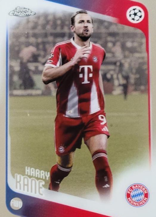 2025 Topps Chrome UEFA Harry Kane #182 card