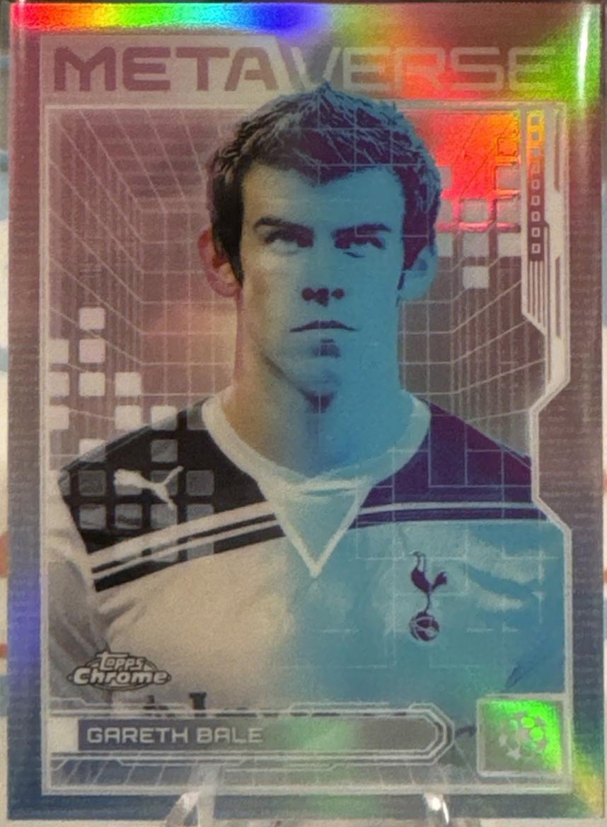 2025 Topps Chrome UEFA Metaverse Gareth Bale #MV-8 card