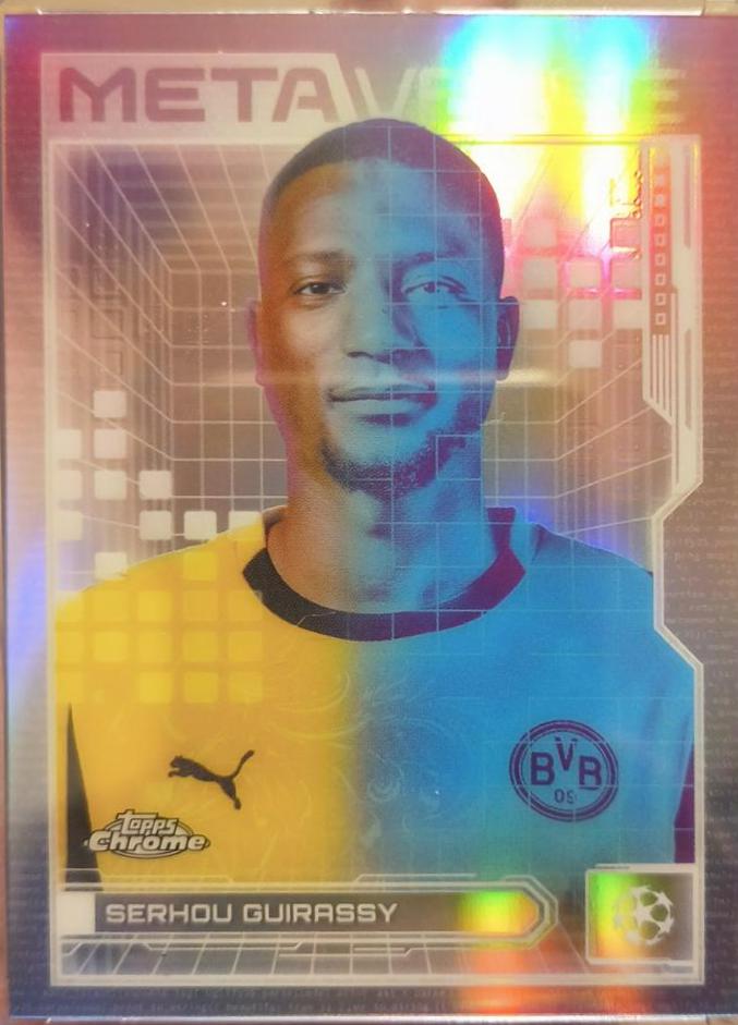 2025 Topps Chrome UEFA Metaverse Serhou Guirassy #MV-11 card