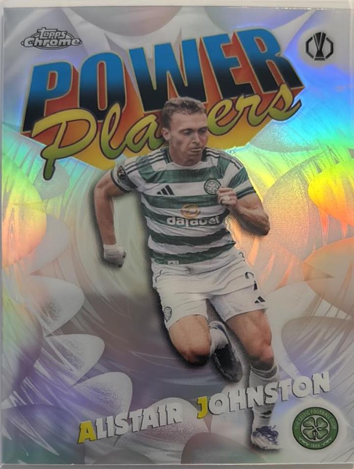 2025 Topps Chrome UEFA Power Players Alistair Johnston #PP-34 card