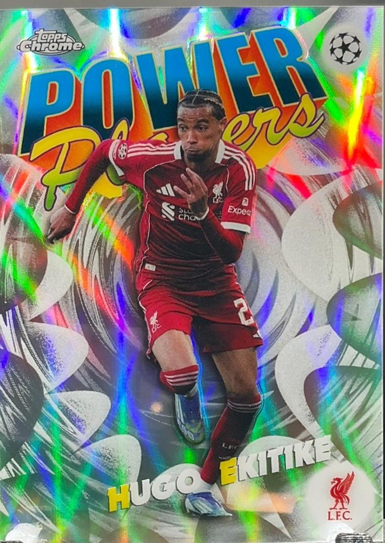 2025 Topps Chrome UEFA Power Players Hugo Ekitike #PP-2 card