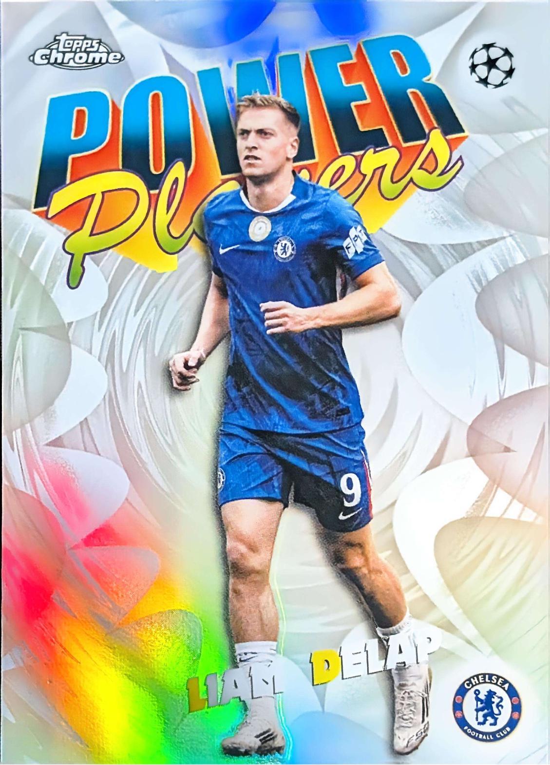 2025 Topps Chrome UEFA Power Players Liam Delap #PP-8 card