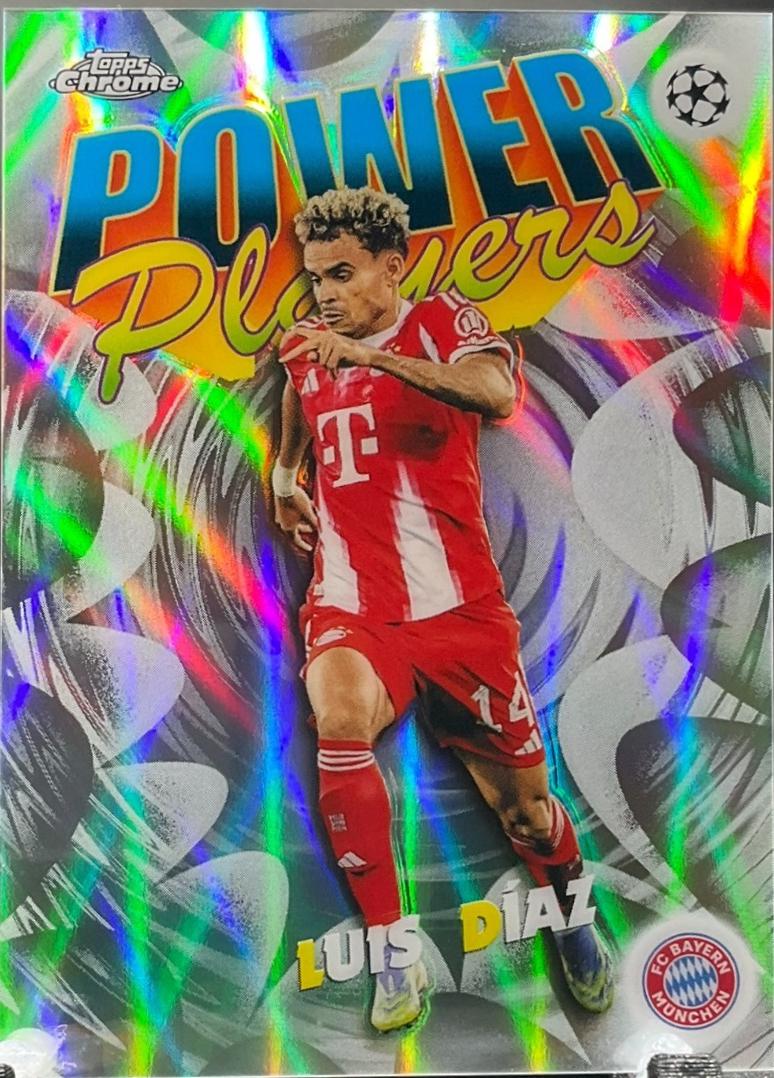 2025 Topps Chrome UEFA Power Players Luis Diaz #PP-20 card
