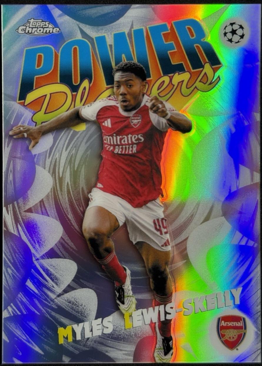 2025 Topps Chrome UEFA Power Players Myles Lewis-Skelly #PP-4 card