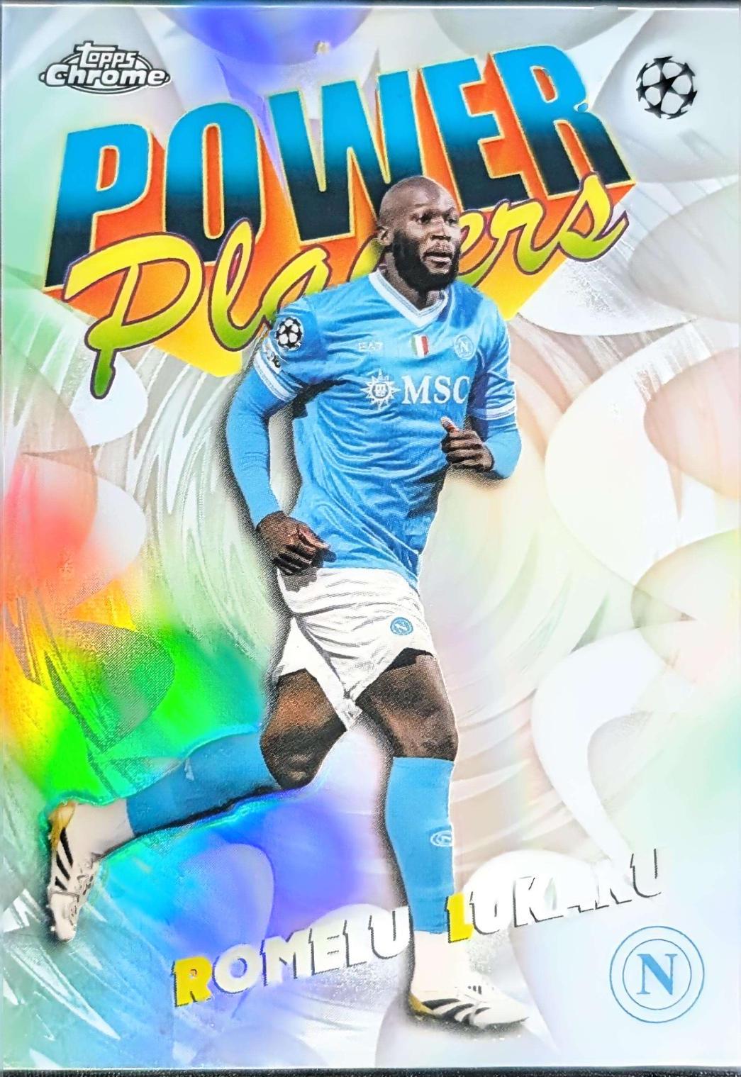 2025 Topps Chrome UEFA Power Players Romelu Lukaku #PP-12 card