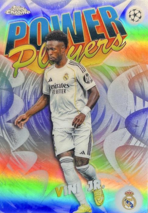 2025 Topps Chrome UEFA Power Players Vini Jr. #PP-14 card
