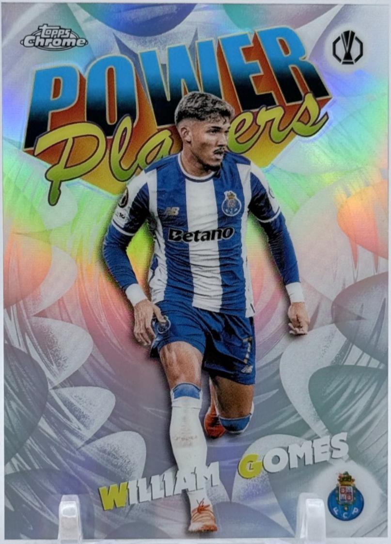 2025 Topps Chrome UEFA Power Players William Gomes #PP-35 card