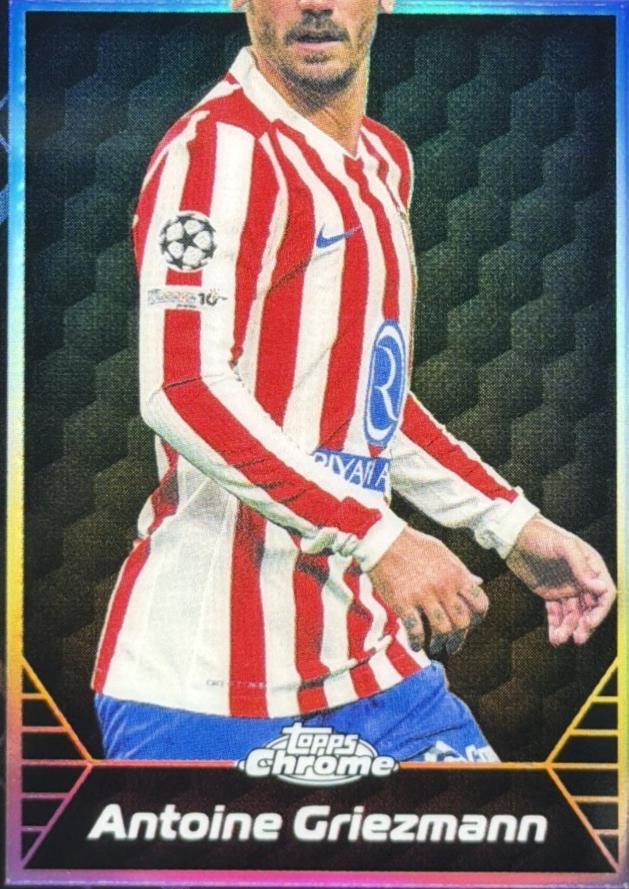2025 Topps Chrome UEFA Shadow Etch Antoine Griezmann #SE-1 card