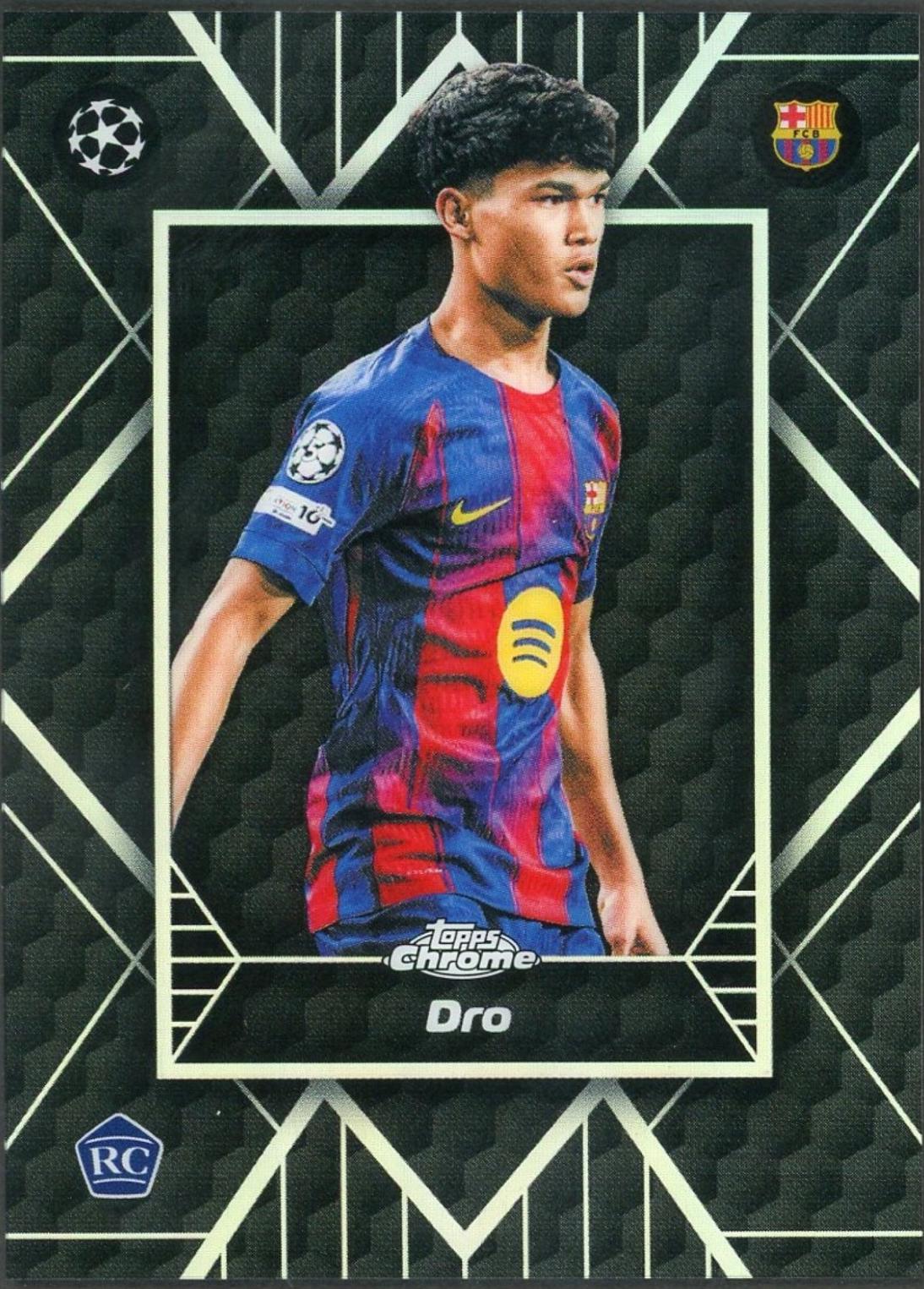 2025 Topps Chrome UEFA Shadow Etch Dro #SE-12 card