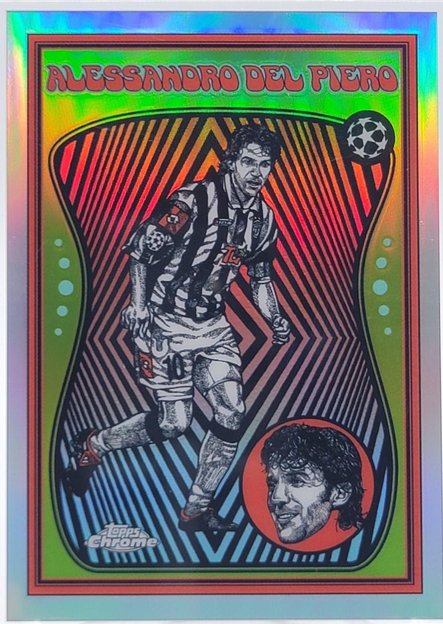 2025 Topps Chrome UEFA Ultra Violet Alessandro Del Piero #UV-15 card