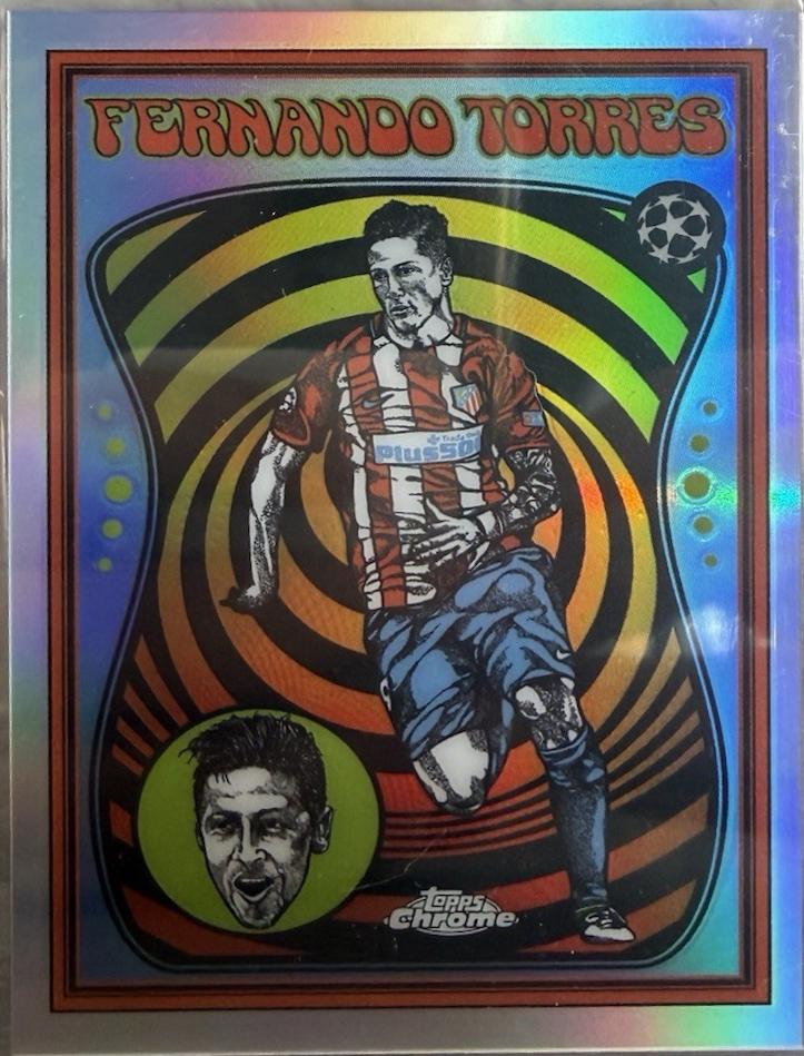 2025 Topps Chrome UEFA Ultra Violet Fernando Torres #UV-10 card