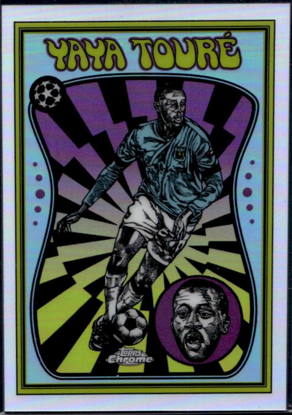 2025 Topps Chrome UEFA Ultra Violet Yaya Toure #UV-3 card
