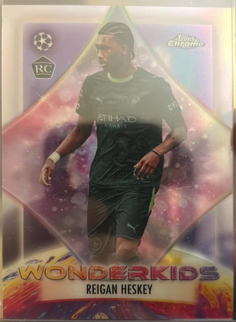 2025 Topps Chrome UEFA Wonderkids Reigan Heskey #WK-2 card
