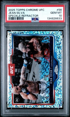 2025 Topps Chrome UFC Jean Silva [Speckle Refractor] #56 card