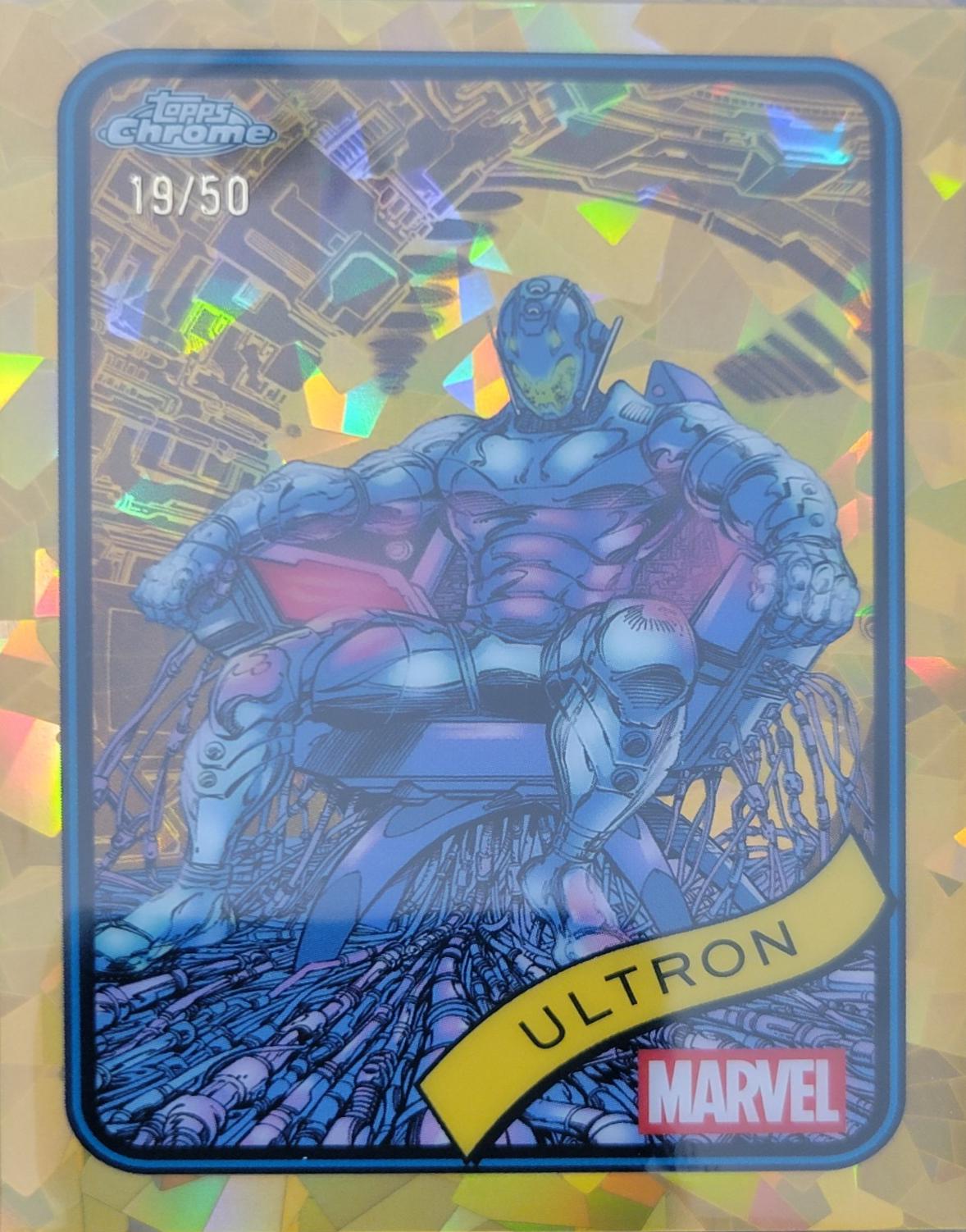 2025 Topps Chrome Ultron [Gold Sapphire] #138 card
