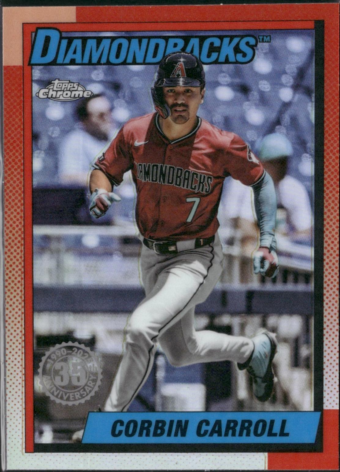 2025 Topps Chrome Update 1990 Corbin Carroll #90CU-12 card