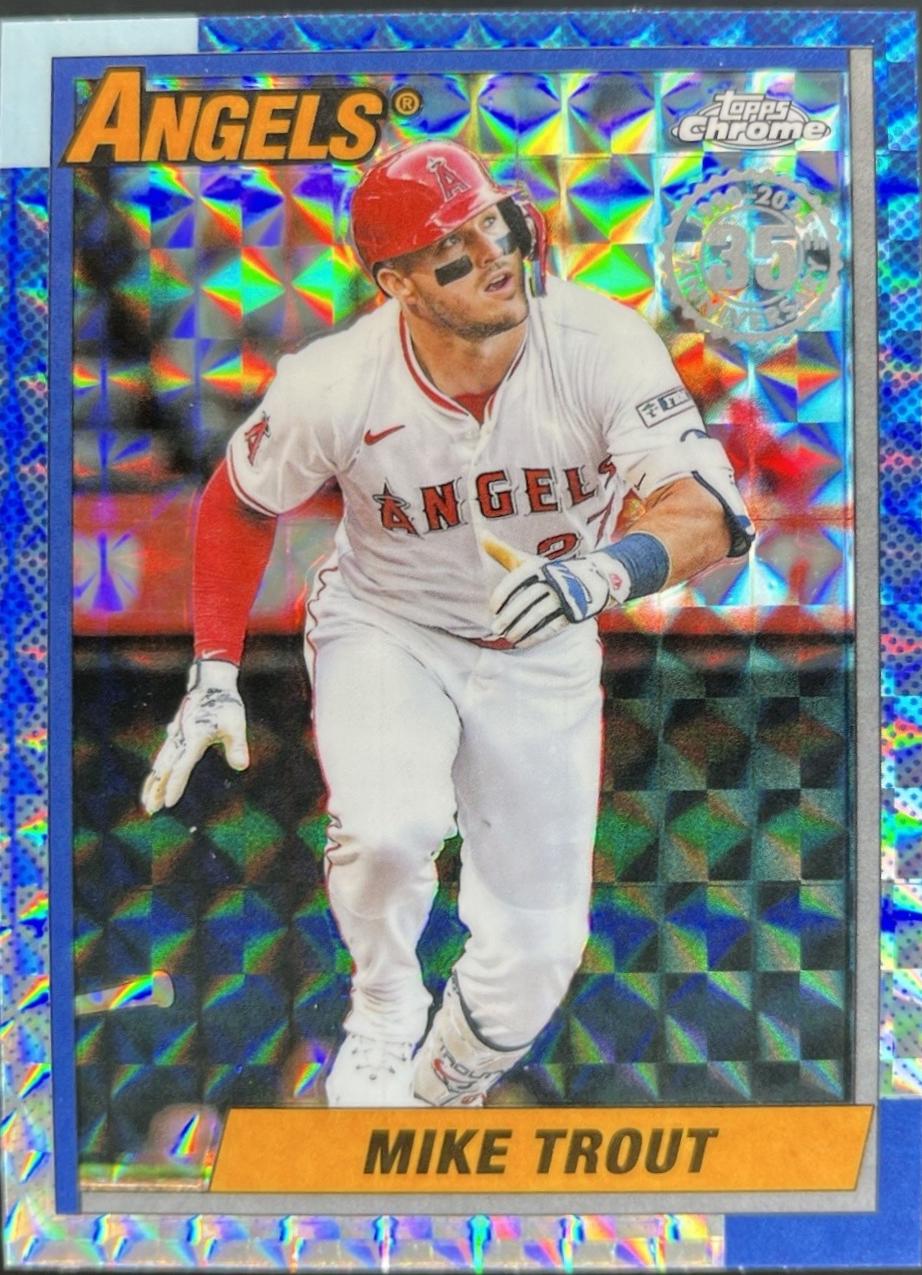 2025 Topps Chrome Update 1990 Mike Trout [Geometric] #90CU-1 card