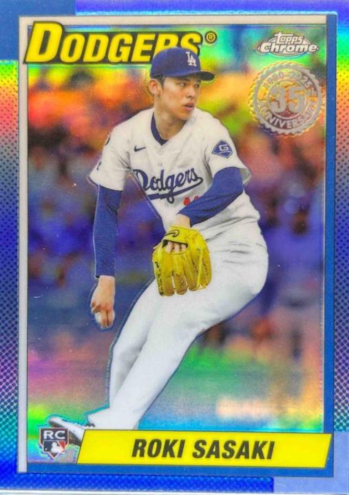 2025 Topps Chrome Update 1990 Roki Sasaki #90CU-18 card