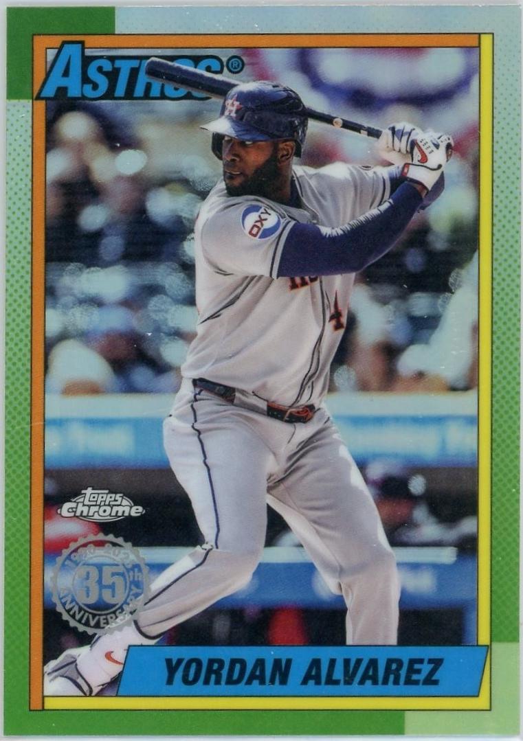 2025 Topps Chrome Update 1990 Yordan Alvarez #90CU-7 card