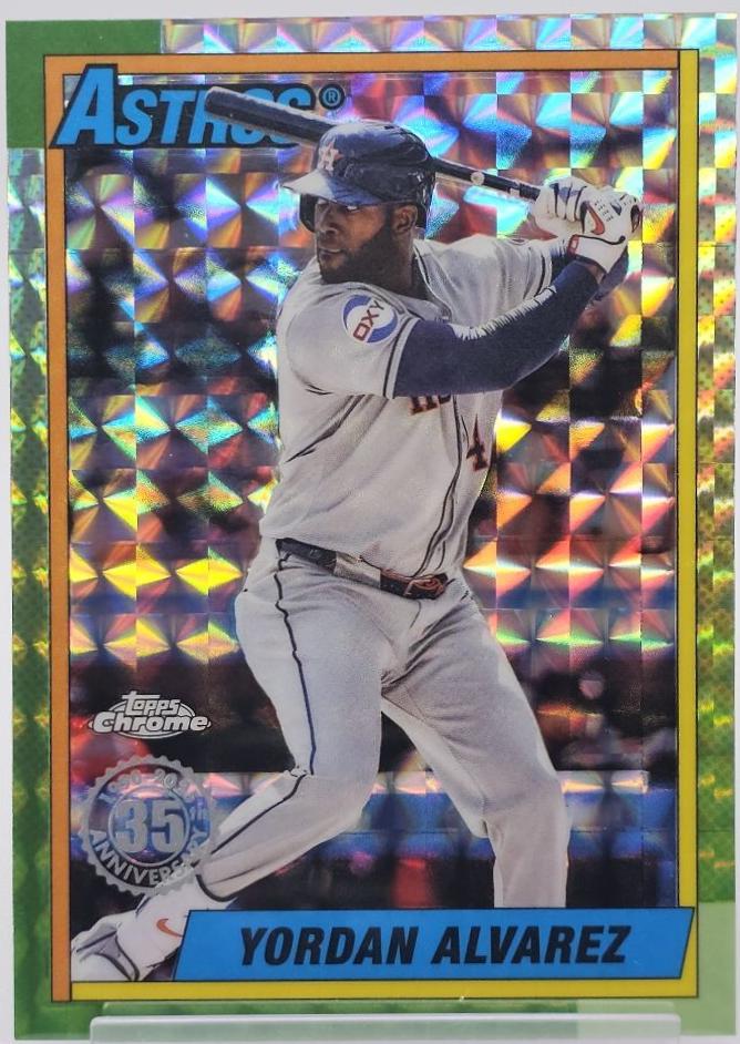 2025 Topps Chrome Update 1990 Yordan Alvarez [Geometric] #90CU-7 card