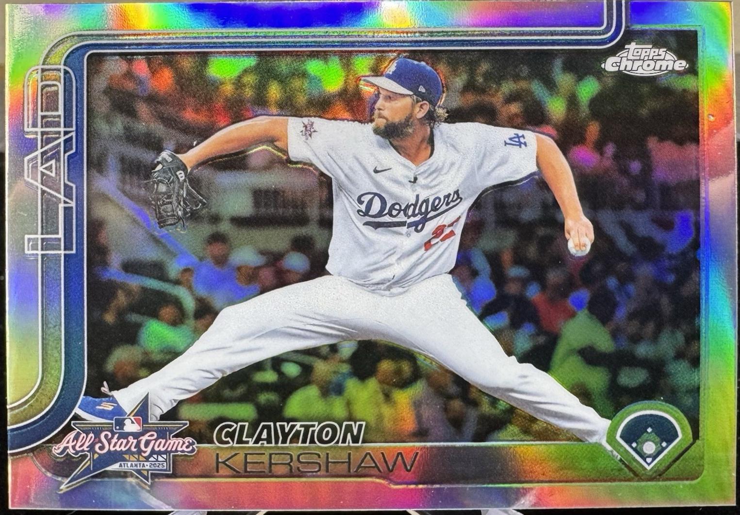 2025 Topps Chrome Update All-Star Game Clayton Kershaw #ASGC-42 card