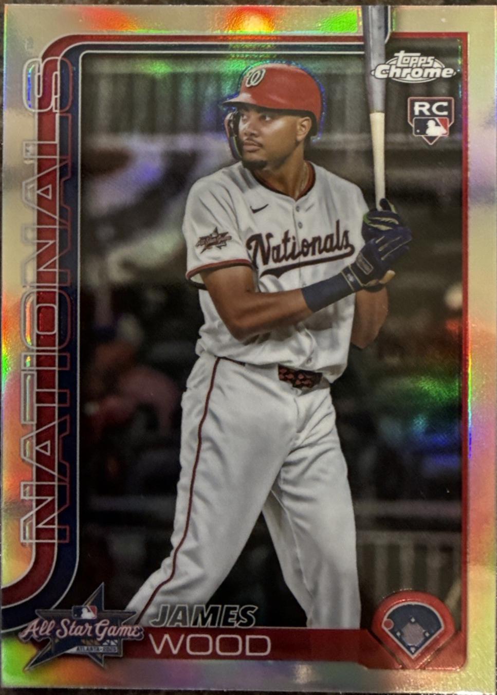 2025 Topps Chrome Update All-Star Game James Wood #ASGC-39 card