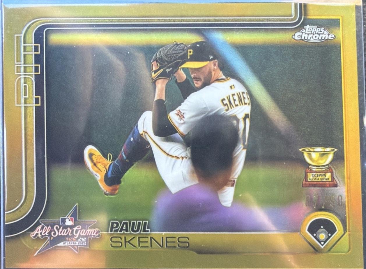 2025 Topps Chrome Update All-Star Game Paul Skenes [Gold] #ASGC-44 card