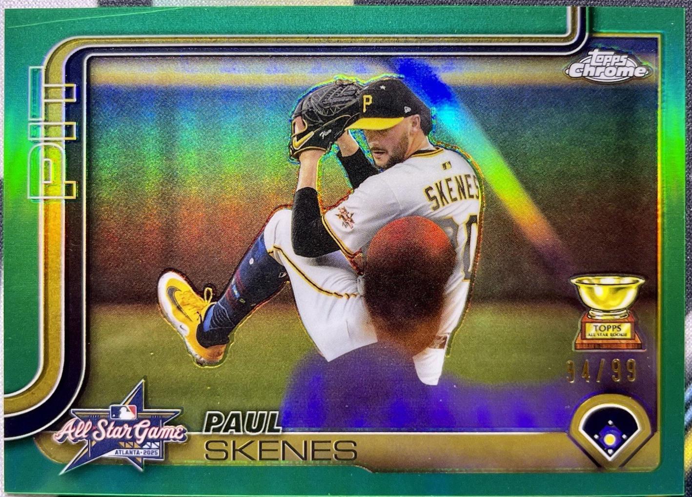 2025 Topps Chrome Update All-Star Game Paul Skenes [Green] #ASGC-44 card