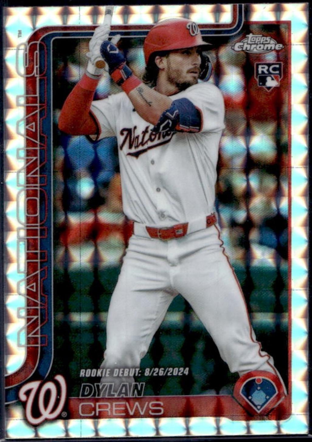 2025 Topps Chrome Update Dylan Crews [Refractor] #USC190 card