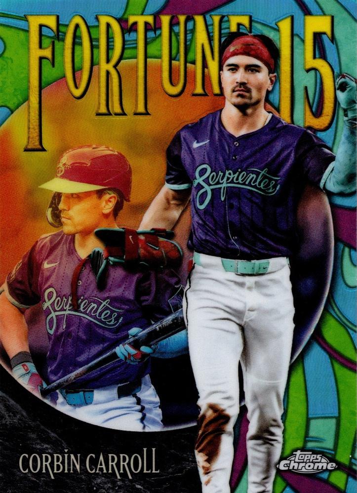 2025 Topps Chrome Update Fortune 15 Corbin Carroll #F15-15 card