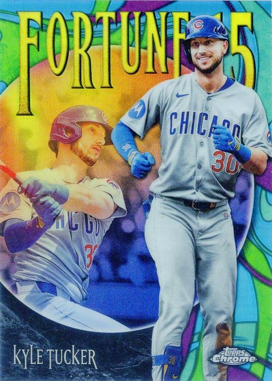 2025 Topps Chrome Update Fortune 15 Kyle Tucker #F15-5 card