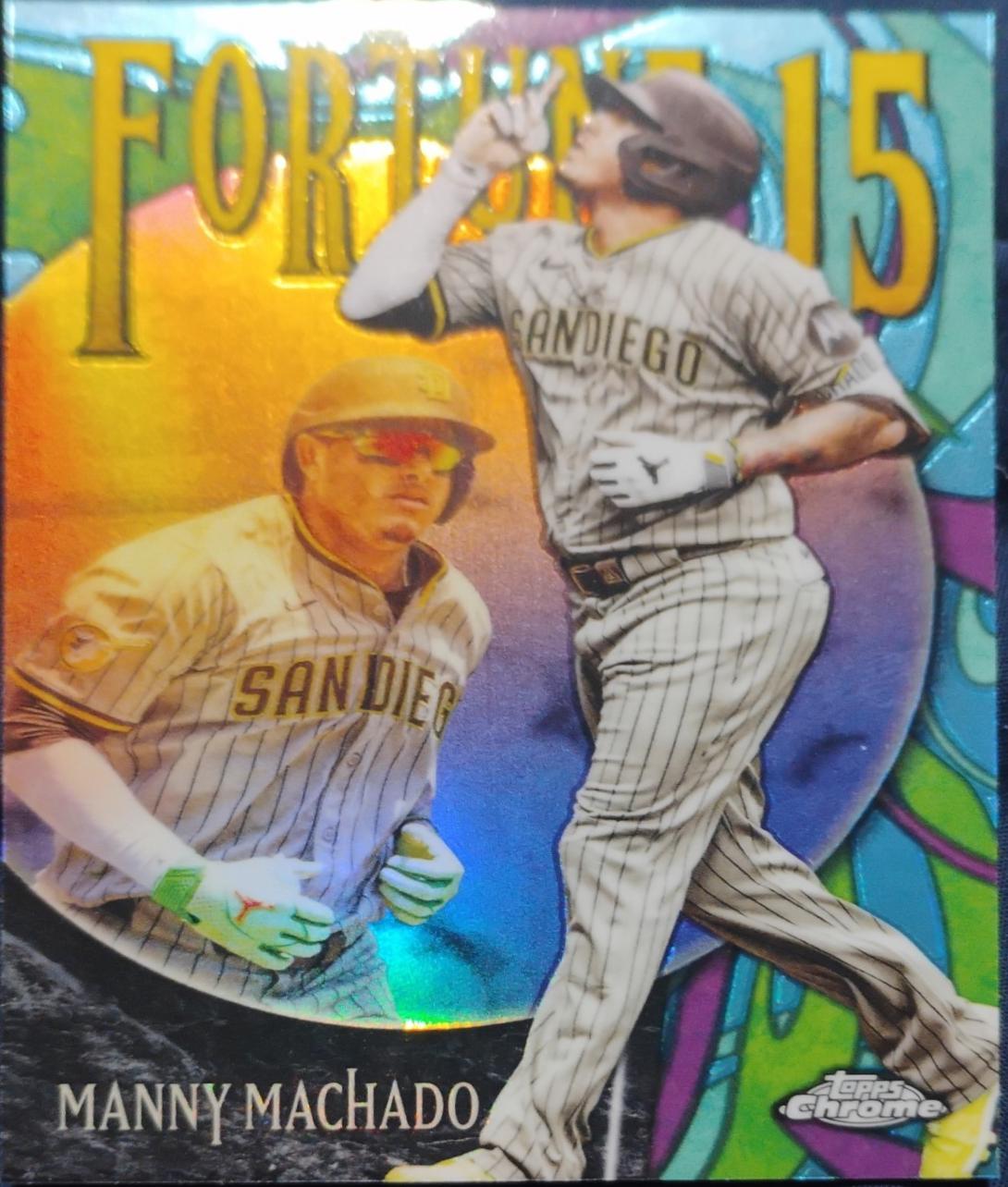 2025 Topps Chrome Update Fortune 15 Manny Machado #F15-4 card
