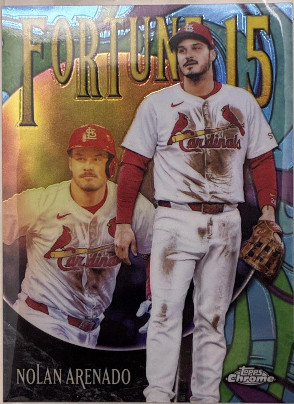 2025 Topps Chrome Update Fortune 15 Nolan Arenado #F15-16 card