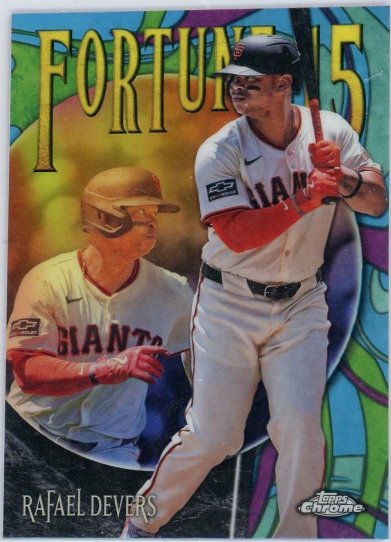 2025 Topps Chrome Update Fortune 15 Rafael Devers #F15-12 card