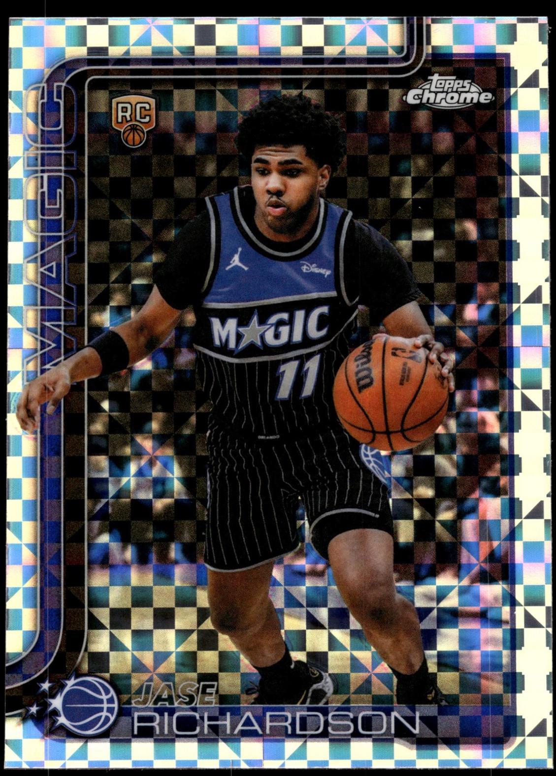 2025 Topps Chrome Update Jase Richardson [X-Fractor] #175 card