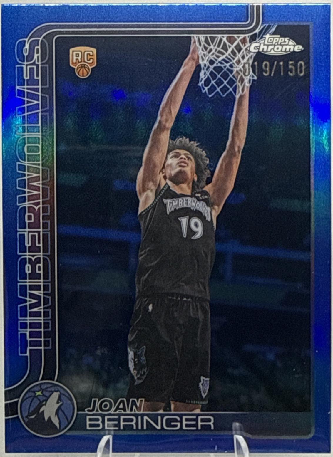 2025 Topps Chrome Update Joan Beringer [Basketball Blue] #167 card