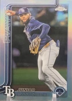 2025 Topps Chrome Update Junior Caminero [Refractor] #USC109 card