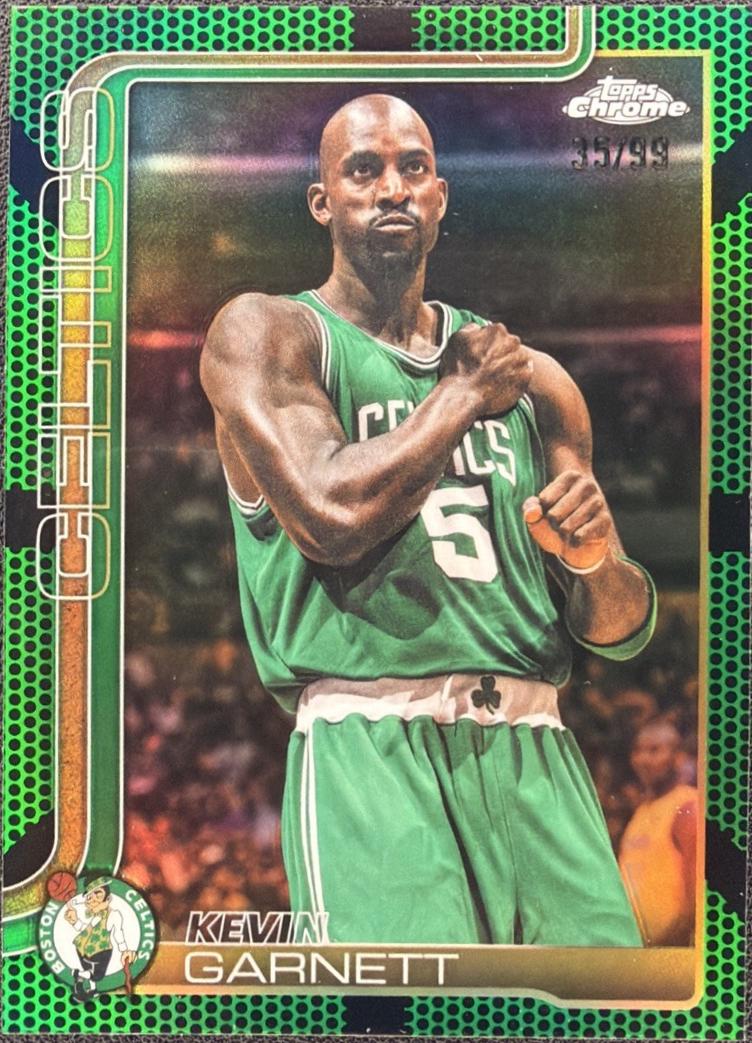 2025 Topps Chrome Update Kevin Garnett [Green] #147 card