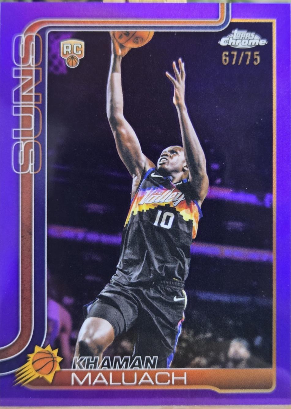 2025 Topps Chrome Update Khaman Maluach [Purple] #160 card