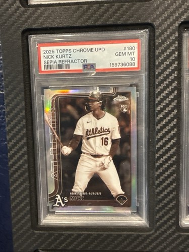 2025 Topps Chrome Update Nick Kurtz [Sepia Refractor] #USC180 card