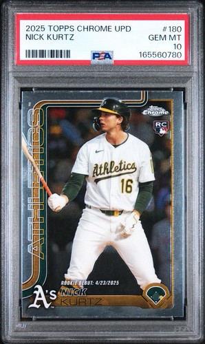 2025 Topps Chrome Update Nick Kurtz #USC180 card