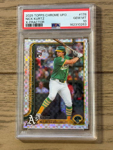 2025 Topps Chrome Update Nick Kurtz [X-Fractor] #USC178 card