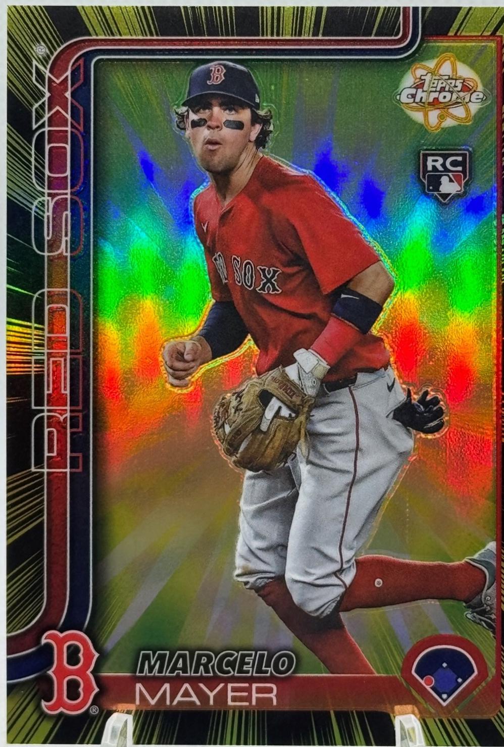 2025 Topps Chrome Update Radiating Rookie Marcelo Mayer #RR-37 card