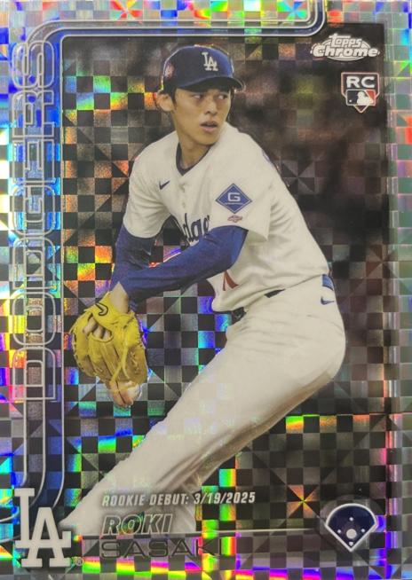 2025 Topps Chrome Update Roki Sasaki [X-Fractor] #USC73 card