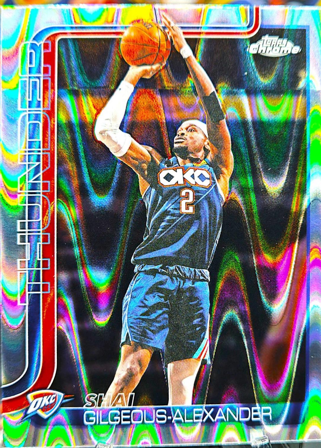 2025 Topps Chrome Update Shai Gilgeous-Alexander [RayWave] #10 card