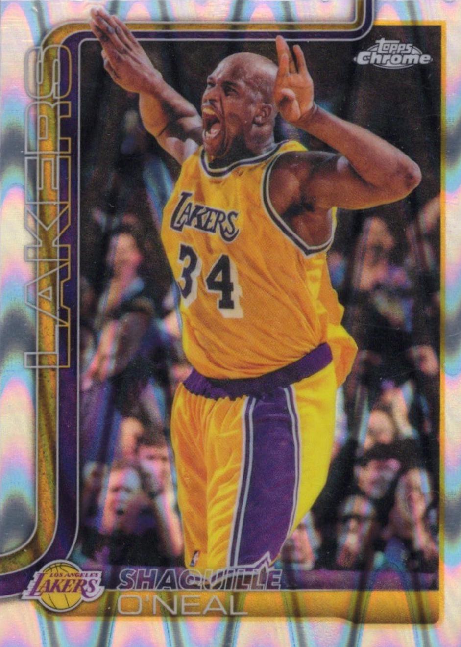 2025 Topps Chrome Update Shaquille O'Neal [RayWave] #142 card