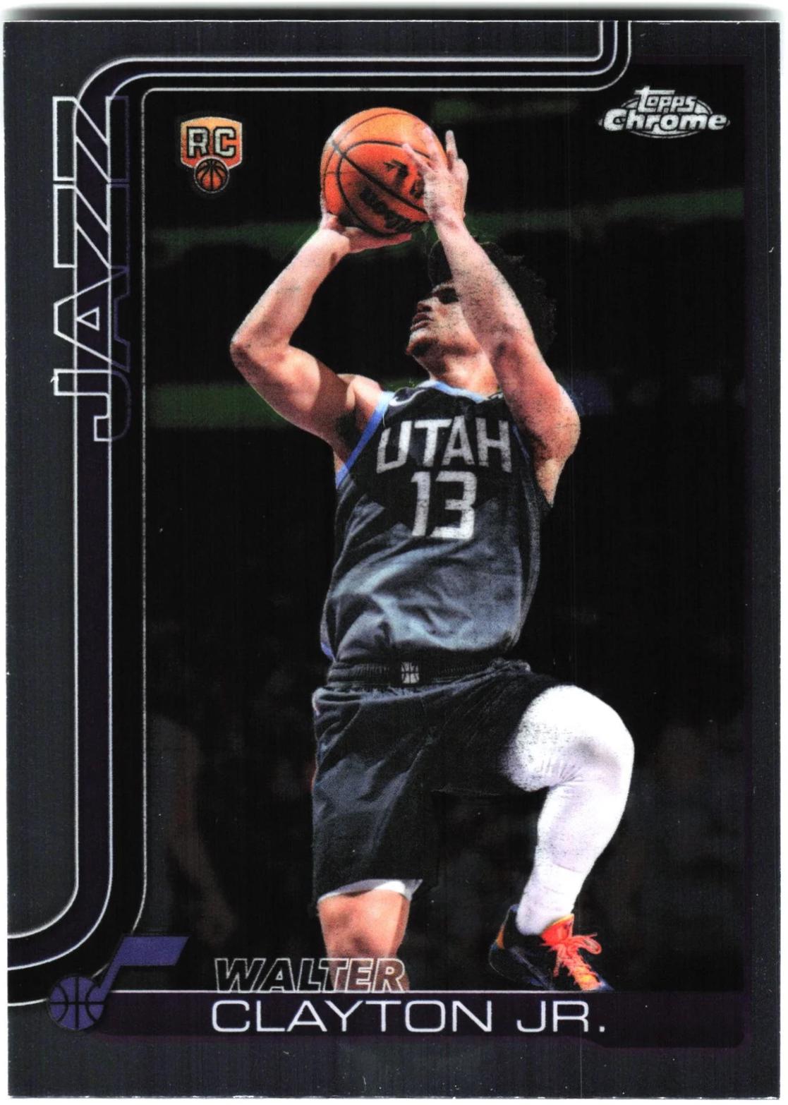 2025 Topps Chrome Update Walter Clayton Jr. #168 card