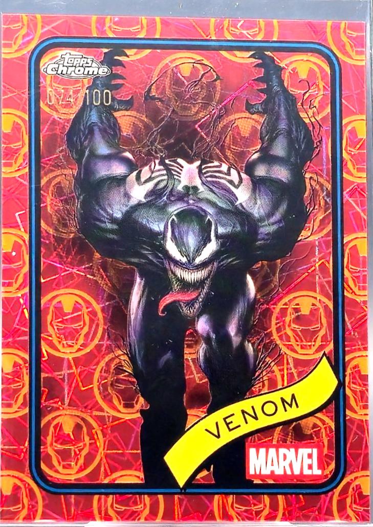 2025 Topps Chrome Venom [Red Gold Lazer] #149 card